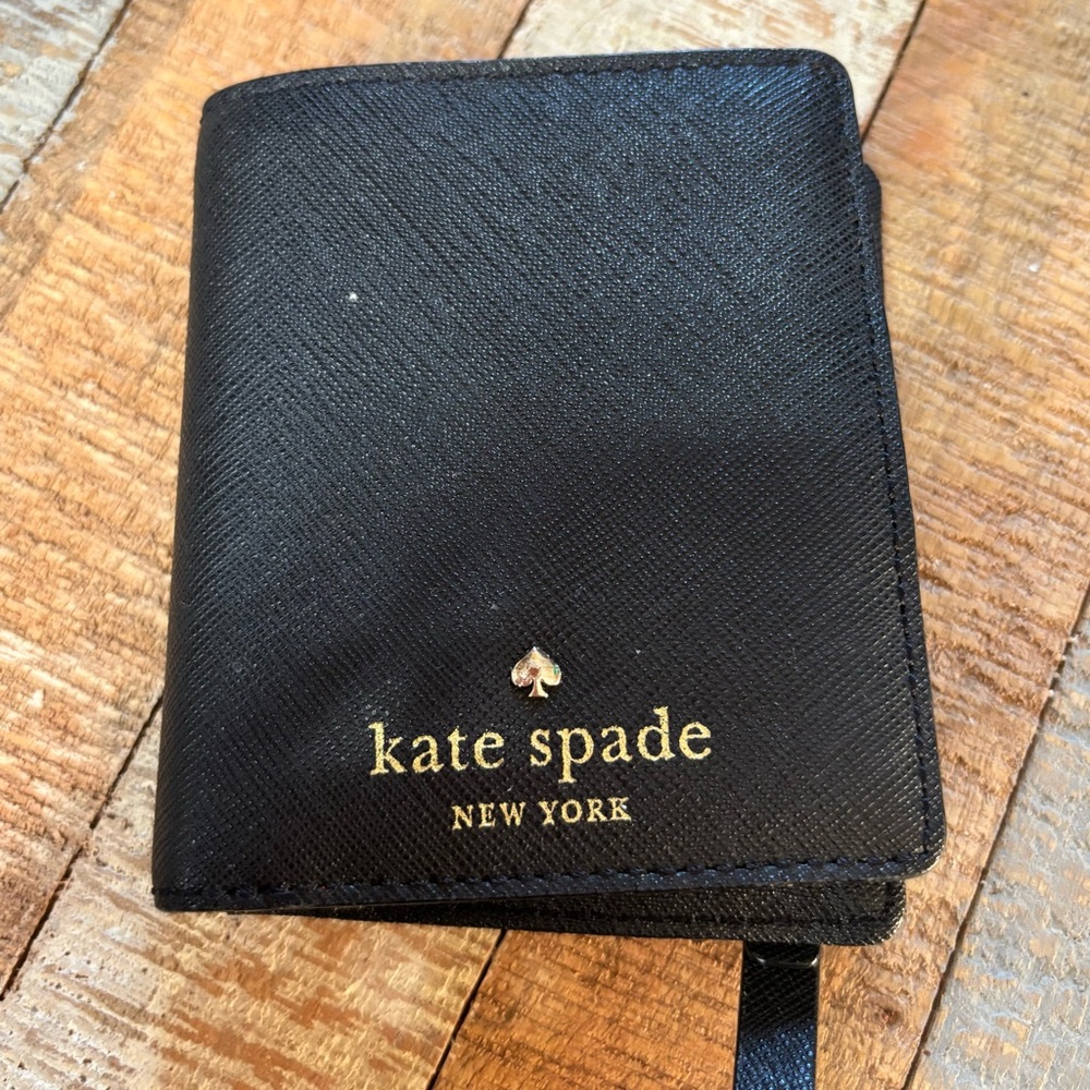 Kate Spade Black Leather Card Holder